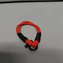 Mens Rope Bracelet - Stainless Steel Black Shackle, Extremely Durable and Scratch Resistant Waterproof Paracord, Handmade, Nautical Wristband for Men, 7-7.25"