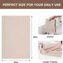 Homaxy 100% Cotton Oversized Waffle Weave Kitchen Dish Towels, Ultra Soft Absorbent Quick Drying Cleaning Towel, 20 x 28 Inches, 4-Pack, Beige