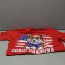 Corgi Grandma USA Patriotic Dog Lover 4th of July Grandmom T-Shirt Size L (Red)
