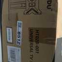 Universal Swivel TV /Table Top TV Stand for 19 to 43 inch TVs with 90 Degree Swivel, 4 Level Height Adjustable, Heavy Duty Tempered Glass Base, Holds up to 99LBS HT02B-001