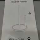 Paper Towel Holder Countertop, Standing Paper Roll Holder with Anti Slip Weighted Base, Stainless Steel Freestanding Paper Towel Holder for Kitchen, Black