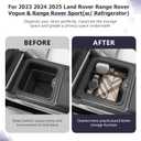 LUWU R Ange R Over Center Console Organizer Compatible with 2023 2024 2025 Land Rover R Ange R Over Vogue/Sport Accessories Armrest Console Organizer Armrest Organizer Insert Tray (w/Refrigerator)
