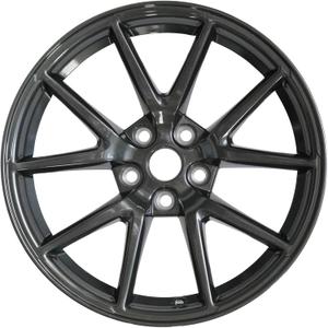 New Single 18 x 8.5 Inch 18 Inch 18" Dark Charcoal Premium Aluminum Alloy Wheel Rim Fits for Tesla Model 3 2017 2018 2019 2020 2021 2022 2023, 96276, OEM Design Replacement Rim, ALY96276U35N