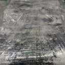 Abstract Area Rug Washable Rug with Non-Slip Backing Low Pile Area Rugs for Living Room, Bedroom, Dining Room,4x6, Grey