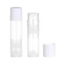 100 Sets Empty Lip Balm Tubes Bulk Round with Caps for DIY Lipstick Homemade, 3/16 OZ (5.5 ML), Clear, BPA Free, 100 Tubes and Caps