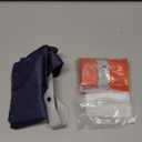 WiseBoy 2 Pack Laundry Bags, Travel Laundry Bag for Dirty Clothes, Washable Nylon Wet Dry Bag, Swimming Yoga Bathing Suit Workout Wet Dry Bags (Navy Blue/Orange)