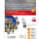 Simple Living Solutions Max Pro Anywhere Sticky Clips 10 pcs (4 pack)
