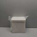 8 PCS Plastic Storage Baskets with Lids, Stackable Storage Bins with Lids & Labels for Organizing, Small Storage Bins for shelves, Office, Drawer, Cabinet & Pantry,Nursery Organization,10.2*7.2*4.1In