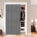 Vatge Door Way Privacy Curtain - Closet Curtain for Open Closet, Laundry Room Drapes for Doorway and Hanging Privacy Curtains Wall for Room Separation, 1 Panel with Tieback, W52 x L78, Grey