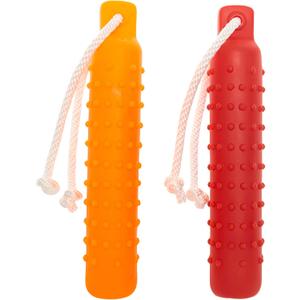 Dog Float Toy - Interactive Training Bumper & Fetching Retrieving Dog Water Toys Dummy Outdoor - Lightweight for Float on The Water Pool Fetch Rope Pet Toys for Small, Medium, Large Dogs (Orange and Red)