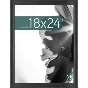 MCS Classic Studio Gallery Frame, Black Woodgrain, 18 x 24 in, Single, Classic Black