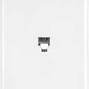 ENERLITES RJ11 Telephone Jack Wall Plate by 1-Gang, Standard Size, White, 6-Position 4-Conductor, Single Port 2-Line Support 6611-W, White