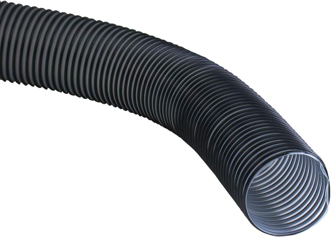JET 4" x 10ft  Dust Collection Hose (JW1031),Black