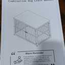 Lyromix 43'' Dog Crate Furniture with 3 Doors, XL Wooden Crate End Table Heavy Duty Indoor Puppy Cage for Medium to Large Dogs, Multiple Units Can be Combined (Brown)