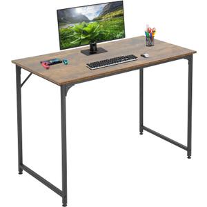 BestOffice Computer Desk Home Office Desk 39 inches Gaming Desk Multi-Function Writing Table Student Art Modren Simple Style PC Wood and Metal Desk Workstation for Small Space, Vintage