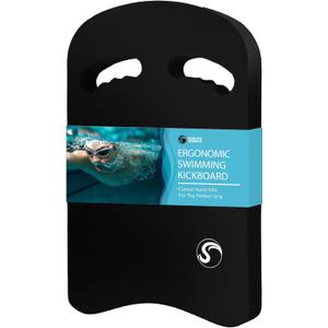 Sunlite Sports Swimming Kickboard - One Size Fits All - A Great Training Aid for Children and Adults (5.2) Black)