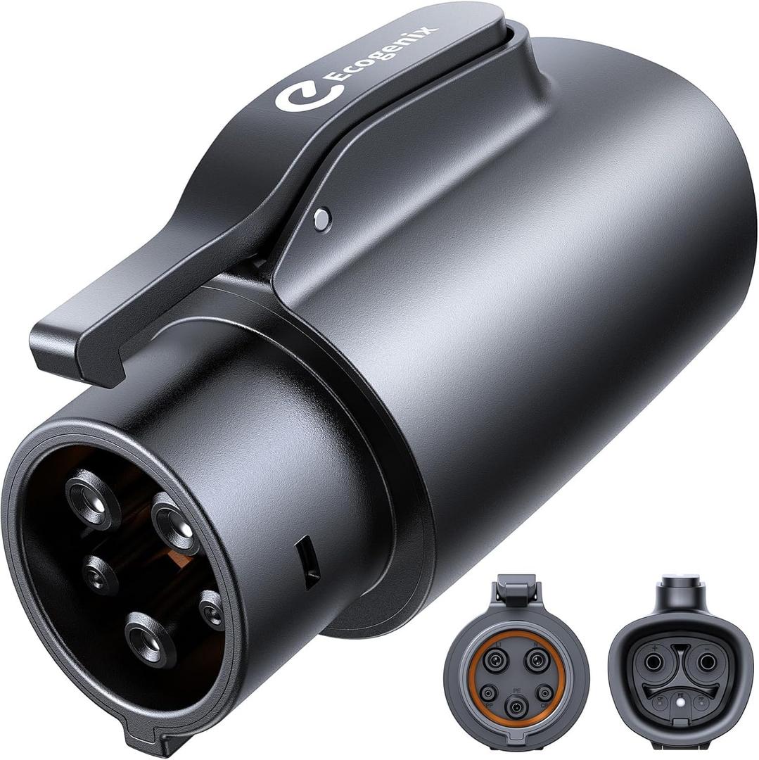 Tesla to J1772 Charging Adapter (Max 80A, 240V), NACS to J1772 Adapter, J1772 EVs Adapter, Compatible with Tesla Wall Connector/Destination/Mobile Charger (for J1772 EVs Only) Black