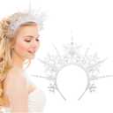 Suncalla Christmas Headband Cosplay Hair Accessory Funny Headband for Adult Christmas Costume Role Play Carnival Party