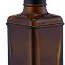 Qeemee Soap Dispenser, 10 Oz Antique Design Thick Glass Hand Dispensers; with 304 Rust Proof Stainless Steel Pump, for Kitchen, Bathroom- Oil Rubbed Bronze