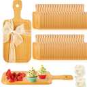 Kigley Small Bamboo Cutting Board Bulk for Guests Charcuterie Boards 11" x 5.12" Wedding Engraved Blanks Chopping Customized for Laser Engraving Wedding Housewarming Gift(20 Pcs)