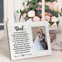Father of The Bride Gifts, Wedding Gifts for Dad from Bride Daughter, Gift for the Dad of the Daughter, Marriage Blessing present, Personalized Gift for Wedding Picture Frame