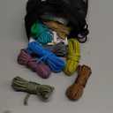 MONOBIN Paracord 550 Combo kit, 24 Colors 10ft Paracord Rope with Instruction, Multifunction Parachute Cord for Making Paracord Bracelets, Lanyard, Dog Collar, Idea for Gift