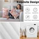 Christmas Tree Outdoor Waterproof Pillow Covers 20x12 Pack of 2 Pink Xmas Ginger Bread Man House Snowflake Fantasy Decorative Outdoor Pillow Covers Square Cushion Cases for Patio Pergola Couch (Light Pink Light Brown White)