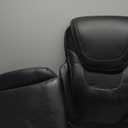 Serta Bryce Executive Office Chair, Ergonomic Computer DeskChairs with Patented AIR Lumbar Support, Comfy Body Pillows, Height Adjustable, Swivel Base with Wheels, Bonded Leather, Black