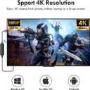 4K 1080P Wireless HDMI Display Adapter, WiFi Streaming Movies, Shows Receiver for i-Phone, i-Pad, Android, Tablet, Laptop, Window to HDTV/Monitor/Projector, Compatible Miracast, Air Play, DLNA
