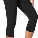 Heathyoga Capri Leggings for Women High Waisted Capri Leggings with Pockets for Women Tummy Control Yoga Pants Women L