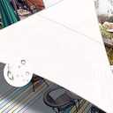 LOVE STORY Waterproof 12’×12’×12’ Triangle White Sun Shade Sail Canopy UV Resistant for Outdoor Patio Garden Backyard
