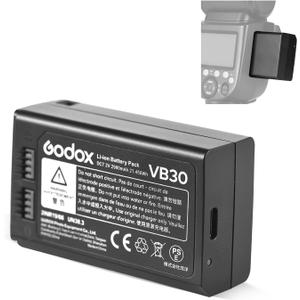 GODOX V1Pro & V100 Original Battery – VB30 7.2V/2980mAh/21.45Wh Li-ion Batterypack, Simultaneously Charge and Power for V1, V1PRO, V100, AD100PRO, V860III, V850Ⅲ, MF-R76 Flash (Replaces VB26A VB26B)