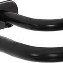 Double Curtain Rod Wrap Around Curtain Rods For Window 82 to 120 Inch Black Wrap Curtain Rod, Adjustable Length 82-120 Inch, Black