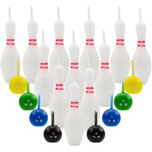Cornucopia Bowling Cake Candle Set (20-Piece Pins and Balls Birthday Candle Set)