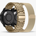 Compatible with Garmin Venu 3S Watch Band/Venu 4 41mm/Venu 2S, 18mm Stainless Steel 2 Pack Metal and Mesh Bracelet Strap Wristband for Forerunner 255S/265S/Vivoactive 4S/Move 3S Women Men Accessory