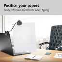 Kensington Document Holder for Typing for Laptops and Monitors, Flex Clip Copyholder, Typing Stand Document Holder, Office Paper Clip Holder, Compact Paper Holder Stand, Black 9-3/4" Wide K62081BF