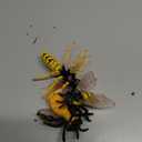 Bbiamsleep 4 Pcs Bee Figurine Set Realistic Bee Figure Honeybee Figurines Bees Model Various Bees Model Fake Bees Animal Figures Insect Toy for Science Project Cake Topper