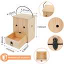 Carpenter Bee Traps for Outside 2PACK– Durable, WeatherResistant, EcoFriendly Wooden Wasp Trap for Outdoor Use