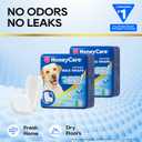 HONEY CARE All-Absorb A25 Male Dog Wrap, 50 Count, Medium, White