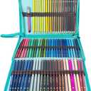 72 Slots Colored Pencil Case Pencil Holder Color pencil organizer Storage (Green)