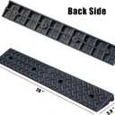 2 Pack Threshold Ramps,Rubber Curb Ramp, 2 Inch Rise, Heavy Duty, 5000 lbs Load Capacity, for Garage, Warehouse, Wheelchairs, Strollers, Motorcycles, Cars, Lawn Mowers, Trailers, Bike (2" Rise)