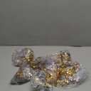 Civaner 10 Pcs Inflatable Glitter Beach Balls 16 Inch Large Sparkly Confetti Pool Balls for Christmas Party Decorations Clear Blow up Balloon Toys for Birthday 2025 New Year Summer(Gold)