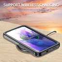 Miimall Compatible for Samsung Galaxy S23 Case Waterproof, S23 Case [Built-in Lens & Screen Protector] [Waterproof] Full Body Heavy Duty Shockproof Rugged Case for Galaxy S23 2023-Black