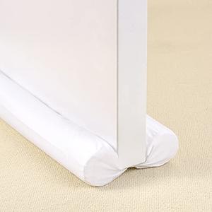 Under Door Draft Stopper White 32"-38" Noise Window Breeze Dust Air Blocker Adjustable Door Sweeps