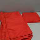 50pcs Polyester Cloth Napkins - 17 x 17 inch Red Dinner Washable Napkins with Hemmed Edges for Restaurant/Wedding/Hotel(50,Red)