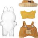 Protective Case & Clothes Set for Doll: Snap-Seal Display Shell + Outfit for 6.7inch Figures (6.7 inch)