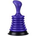 Luigi's Sink Plunger Kitchen - Sink Plunger Bathroom - Drain Bathtub or Shower - Small and Powerful Clog Remover - Commercial Style Plumbers Plungers with Large Bellows - Blue - Mini