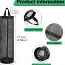 4 Pcs Plastic Bag Holder for Grocery Bags, Hanging Storage Bags Plastic Mesh Bags Dispenser Organizer Trash Bags Grocery Shopping Bag Holder for Home And Kitchen