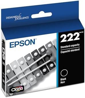 Epson 222 Claria Ink Standard Capacity Black Cartridge (T222120-S) Works with Workforce WF-2960, Expression XP-5200