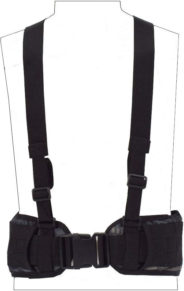 SINAIRSOFT Tactical Waist Belt with X-Shaped Suspenders Free Straps Airsoft Combat Padded Molle Belt (Typ1) SINAIRSOFT Tactical Waist Belt with X-Shaped Suspenders Free Straps Airsoft Combat Padded Molle Belt (Typ1)